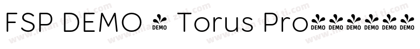 FSP DEMO - Torus Pro字体转换